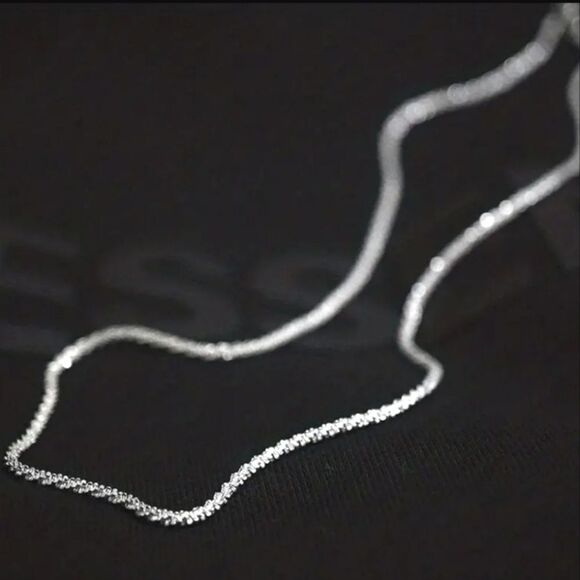 925 silver sparkling Chain Necklace - Picture 12 of 13